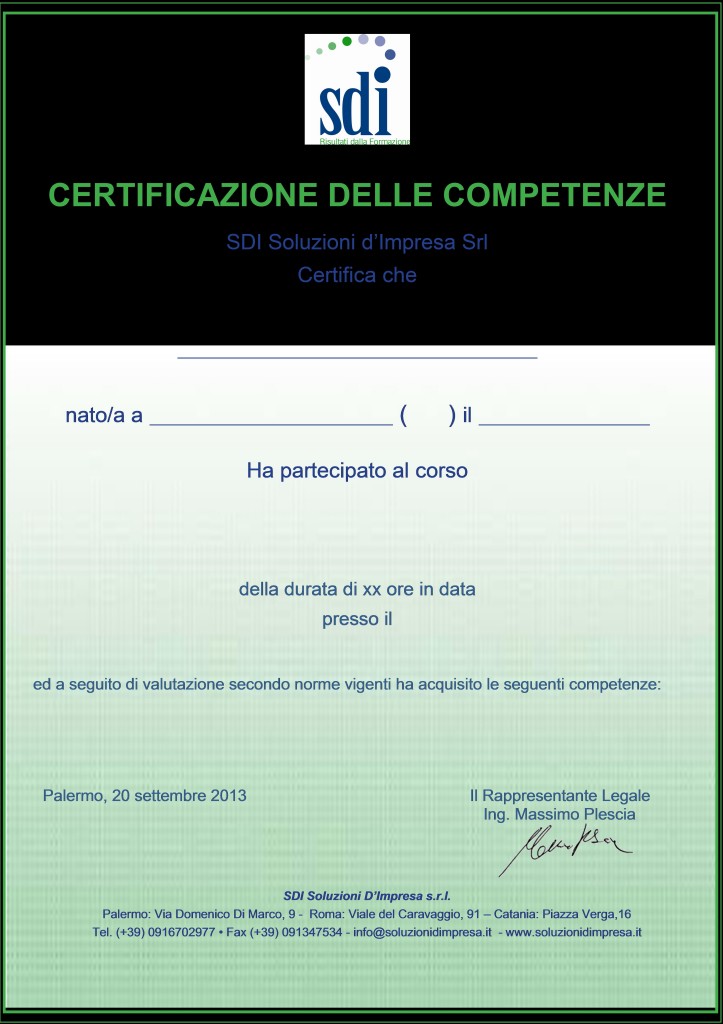 certificatoSDI