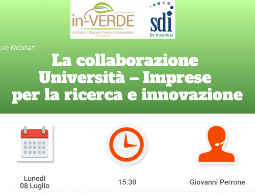 Webinar Gratuito 8 Luglio – La collaborazione Università – Imprese per la ricerca e innovazione